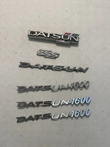 Datsun 510 1600 SSS set of badges Original japanese used emblems - Picture 1 of 10