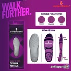 SORBOTHANE CUSH N STEP INSOLES SHOCK ABSORBENT FOOT PAIN CUSHIONED SHOE INSERTS
