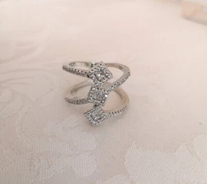 Anello argento 925 con zirconi E Cristalli Cubici - Foto 1 di 1