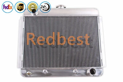 4 Row Alu Radiator Fits 1962-1967 Chevrolet Chevy II Nova Hardtop 2-Door 4.6L V8 - Image 1 of 4