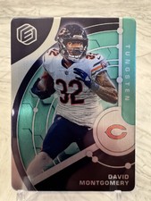 2022 Panini Elements David Montgomery Tungsten 27/74 Steel Card Bears/Lions