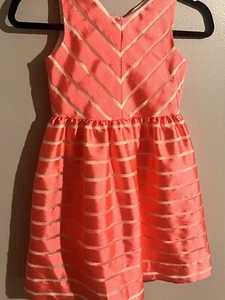 Boutique Chevron Pink Florence Eiseman Girls Size 7 Dress EUC So Pretty Formal  - Picture 1 of 9