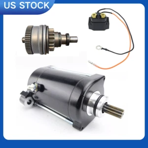 Starter Motor & Bendix & Relay for Yamaha SuperJet 700 2002-2012 6M6-81800-10-00 - Picture 1 of 10