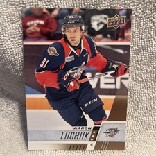 2017/18 Upper Deck CHL #156 - AARON LUCHUK - WINDSOR SPITFIRES