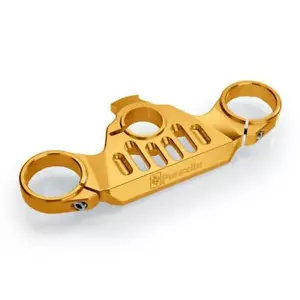 Paraxite gold aluminum upper steering plate Ducati 1299 Panigale S 2015-2018 - Imagen 1 de 5