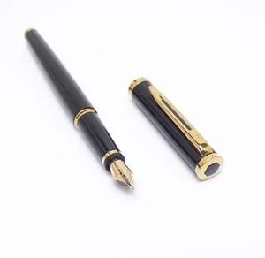 PENNA STILOGRAFICA VINTAGE WATERMAN PREFACE LACCA NERA - NUOVA CON SCATOLA ORO 18K - Foto 1 di 9