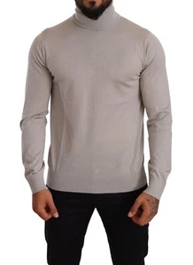 DOLCE & GABBANA Sweater Gray Cashmere Turtleneck Pullover IT50/US40/ L RRP $1100 - Picture 1 of 9
