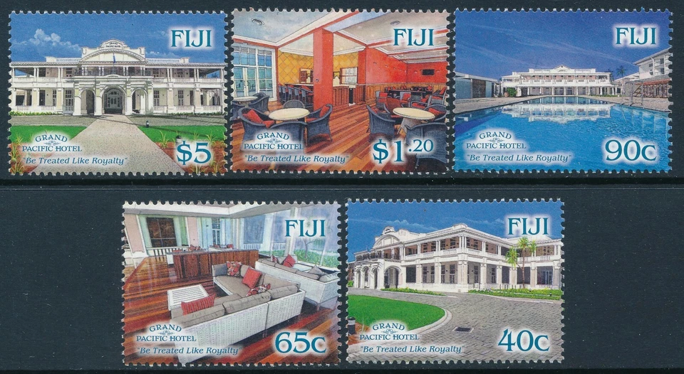 2014 FIJI GRAND PACIFIC HOTEL CENTENARY SET OF 5 FINE MINT MNH - Image 1 of 1