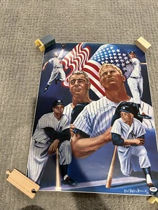 Mickey Mantle Signed Lithograph PSA Certified Autograph Beautiful Auto - Picture 1 of 5