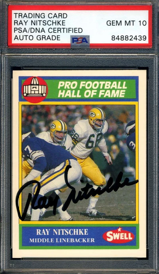 Ray Nitschke Gem Mint 10 PSA DNA Signed 1990 Swell Autograph - Image 1 of 1