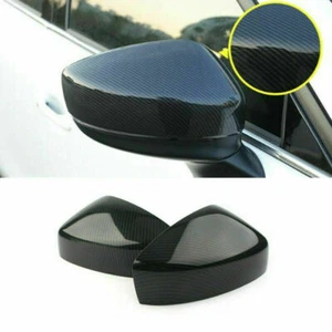 For Mazda CX-5 2017-21 Carbon Fiber Car Side Rearview Mirror Cover Trim Overlay - Picture 1 of 7