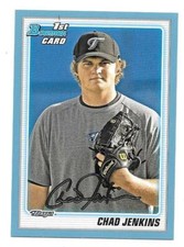 Chad Jenkins 2010 Bowman Prospect Blue #BP94 Serial #500/520