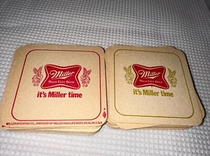 MILLER HIGH LIFE KARTON BAR GETRÄNK UNTERSETZER Doppelseitig Posten von 30 Neu - Bild 1 von 2