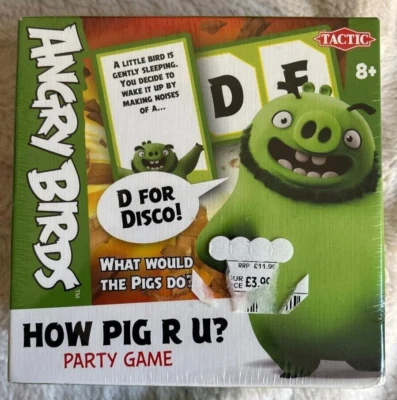 HOW PIG R U CHUCK? fun family party game TACTIC 2019 new, unplayed ANGRY BIRDS - Image 1 of 4