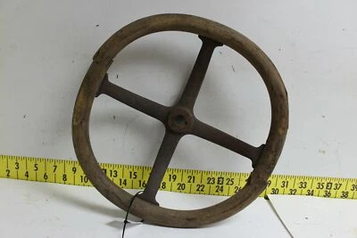 Used OEM Ford 4 Spoke 18" Wood Steering Wheel Model T (SVM84) - Image 1 of 4