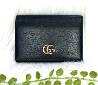 Estuche para tarjetas GUCCI GG Marmont tarjetero negro 474748 Foto 1 de 4