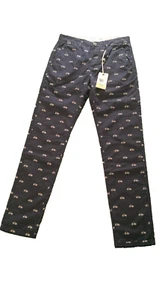 Red Soul Aix En Provence Chino Pants Mens 30 X 34 Navy Blue Bicycle Logo Zip Fly - Picture 1 of 15