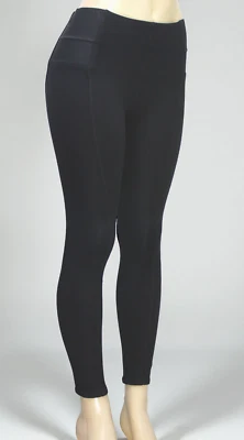 Leggings para mujer Gloria Vanderbil ajustados elásticos negros talla pequeña 4P Foto 1 de 4