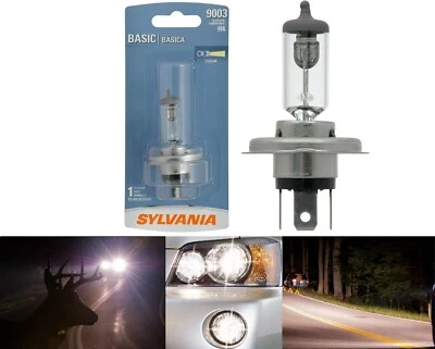 Sylvania Basic 9003 HB2 H4 60/55W uma lâmpada farol alto baixo feixe substituir ponto - Imagem 1 de 4