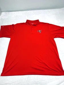 Tampa Bay Buccaneers Polo Shirt Mens XL Red NFL Antigua Brady Gronk - Picture 1 of 12