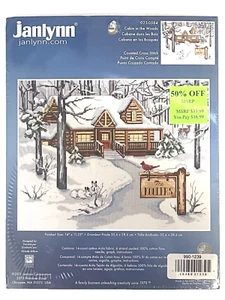 Janlynn 2011 contado punto de cruz *cabina en el bosque* kit de 14" x 11,25" 14 unidades - Imagen 1 de 4