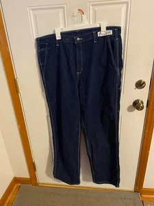 NEW WITHOUT TAGS MEN'S SIZE 40X32 CARHARTT CARPENTER JEANS (NAME TAG ON FRONT) - Picture 1 of 12