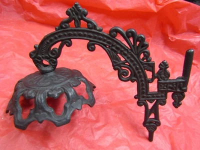 Vela/lâmpada ornamentada, suporte para arandela de parede - ferro fundido - Imagem 1 de 4