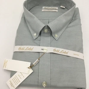 Camisa de vestir Gold Label Roundtree & Yorke lisa sin planchar, verde menta, 3XT - Imagen 1 de 2