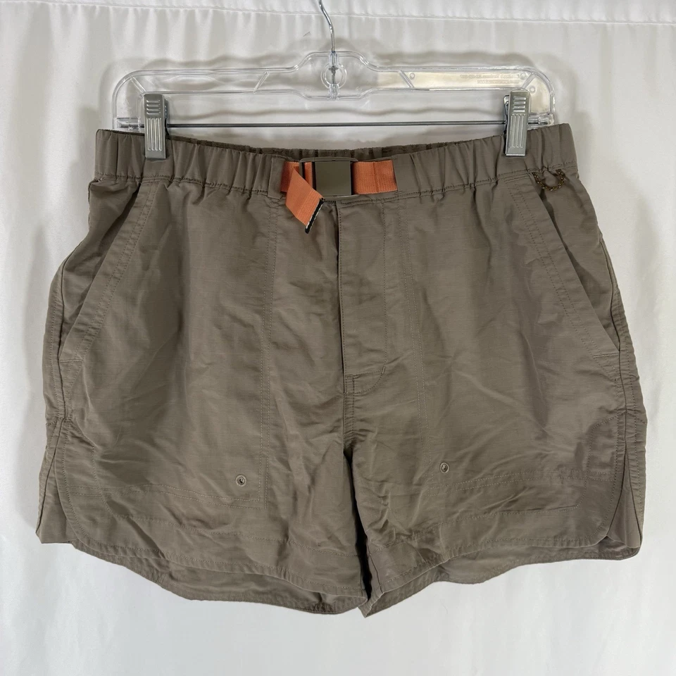 Pantalones Cortos de Senderismo REI para Mujer Gris Medio con Cinturón 3.5" Entrepierna Nylon Bolsillos Botón Cremallera Foto 1 de 4