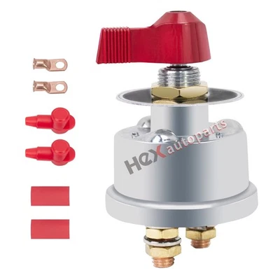 High Current Master Battery Disconnect Switch Heavy Duty Power Cut Off 300A 12V - Image 1 of 4