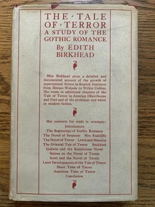The Tale of Terror A Study of Gothic Romance Birkhead Edith - 1st Edition 1920 - Picture 1 of 11