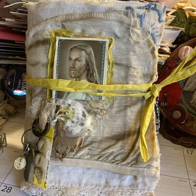 Junk Journal-Jesus, Grungy Yellow - Image 1 of 4