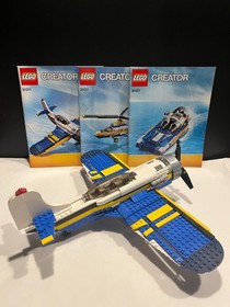 LEGO 31011 Creator 3-in-1 Aviation Adventures Complete Plane Helicopter Boat
