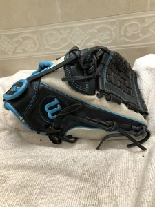 Guante de softbol Wilson A800 Aura para mujer niña totalmente roto en 12” derecho 🤚Lanzamiento - Imagen 1 de 15