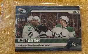 Pegatina 2024-25 NHL TOPPS NOW® #143 🏒 Jason Robertson 🏒 Estrellas BLUE ICE 10/10 - Imagen 1 de 8