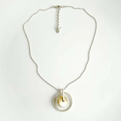 16" Lucky Brand Minimalist Loops  Pendant Necklace Women Party Vacation Jewelry - Image 1 of 4