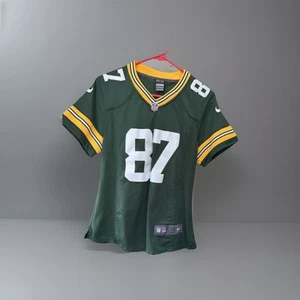 Nike On Field Green Bay Packers #87 Jordy Nelson Jersey Sz Yth L Stitched - Picture 1 of 6