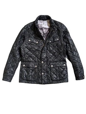 Barbour McQueen Jacket L Black Polyester Special Edition - Image 1 of 4