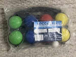 Bocce Ball Set With Carrying Case 10pc Gift Set Beach Backyard Fun Brand New - Picture 1 of 3