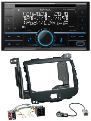 Kenwood CD 2DIN DAB USB MP3 Bluetooth Autoradio für Hyundai i10 08-13 Rubber Tou - Bild 1 von 4