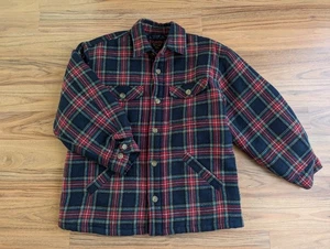 Vintage McGregor kariertes Woll Shacket Hemd gesteppt gefüttert Camp Jacke Taschen! - Bild 1 von 17