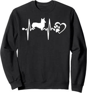 Sudadera Pembroke Welsh Corgi Pata de Perro Latido del Corazón Hombres Mujeres Niños - Imagen 1 de 9