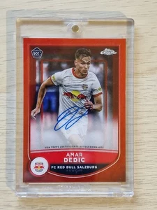 2022/23 Topps Chrome FC Red Bull Salzburg - Amar Dedic 3/5 On Card Auto - Picture 1 of 2