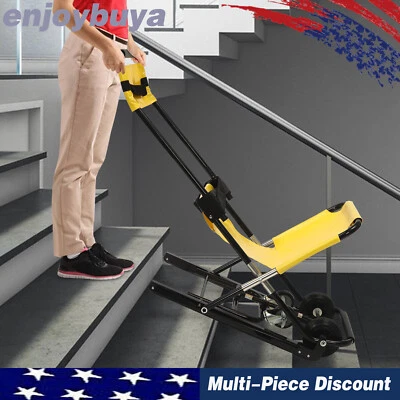 Portable Foldable Stair Lift Chair Elevator Stair Lifting Climbing Wheelchair - Image 1 of 4