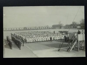 Suffolk SHOTLEY BARRACKS HMS Ganges SERMON c1930s RP Postcard by Edith Driver - Picture 1 of 2