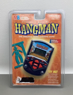 HANGMAN Handheld Electronic Game Hasbro Milton Bradley 1995 Brand New In Package - Image 1 of 3
