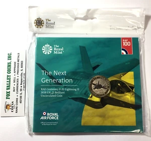 2018 GENUINE ROYAL MINT THE NEXT GENERATION - RAF F-35 LIGHTNING II. BU £2 COIN - Picture 1 of 2