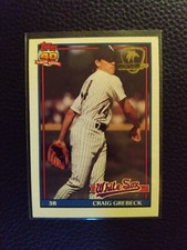 1991 Topps Desert Shield Craig Grebeck #446 Chicago White Sox Baseball Storm