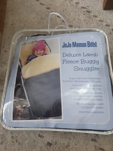 Jojo maman bebe Deluxe Lamb Fleece Buggy Snuggler ,baby Comforter Vgc  - Picture 1 of 10
