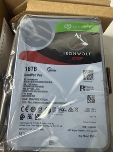 Seagate IronWolf Pro (7200RPM, 3.5", SATA) 18TB Internal Hard Drive - Photo 1/4